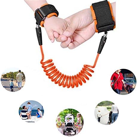 Anti Lost Wrist Link Safety Velcro Wrist Link 360° Rotate 2.5M wristband for Toddlers Baby Kids