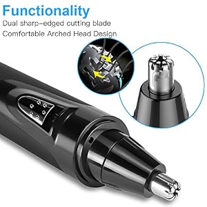 Electric Nose Ear Hair Trimmer,Jack & Rose Waterproof Fast Eyebrow Face Clipper Shaver with Power Indicator Light and… - Image 6