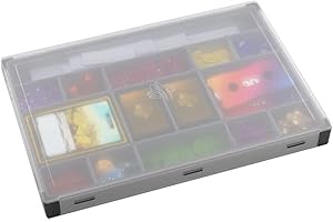 Token Silo XL Convertible Box (czarny) - kaskadowe pudełko - 15 wyjmowanych tac w 5 różnych rozmiarach - Store and Organize Board Game Tokens - Convenient Space Sacing Design - Made by Gamegenic