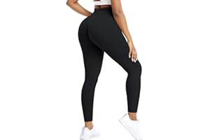ZAAYO Scrunch Butt Sportowe legginsy damskie, na siłownię, Booty Fitness, nieprzejrzyste, długie spodnie sportowe