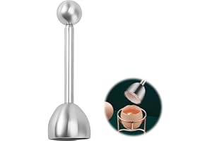 SHPUJUN Eggs Hartei-Cracker Cracker Eieröffner,Eier Eierköpfer Edelstahl Shell,Eierknacker-Trennwerkzeug Tool Topper Eierschäler Eierkopf,Sollbruchstellenverursacher Ei,Eierschalensollbruchstellenverursacher