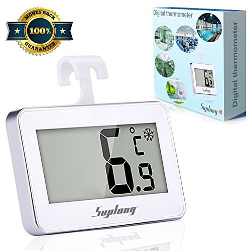 Termómetro digital Termómetro de Frigorífico - Suplong Mini Digital Preciso LCD Refrigerador Monitor de Temperatura