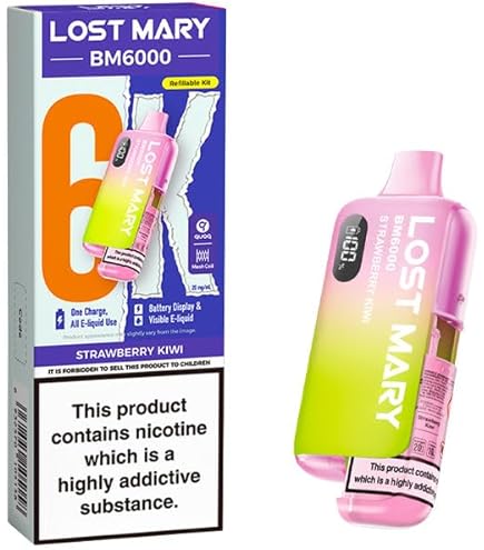 elfbar elfa master akku LOST MARY BM6000, Menthol, inhale Activated And Rechargeable, Refillable  Vape, 6K Clear Puffs,Nicotine Free, 2% n-salt, Pack Of 1: Amazon.co.uk:  Health & Personal Care