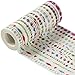 Price comparison product image EDGEAM Set of 6 Washi Masking Tape Adhesive Collage DIY Decor Scrapbooking 8MM x 9M (Design-A001)