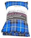 Tartan Wheat Heat Packs with Pure Lavender Soft Microwave Freezer Wheat Bag Brand New Premium Quality (Blue)