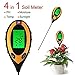 Produktbild 4 in 1 Bodentester Boden test Digitales Bodenmessgerät Bodenfeuchtigkeitsmessgerät bodenfeuchtesensor ph messgerät digital rasen ph tester Boden PH-Wert Temperatur Luftfeuchtigkeit Sonnenlicht innenbereich/Außenbereich Wasser Licht Test