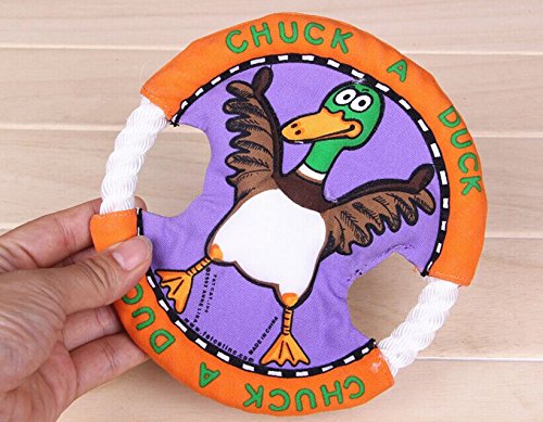 SHENNOSI-Pet-Frisbee-Toy-Dog-Cat-Training-Supplies-Canvas-With-Squirrel-Ostrich-Pattern