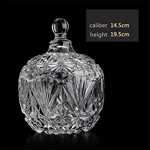 Decorative Clear Glass Apothecary Jars / Wedding Centerpiece / Candy Storage Bottles,Large crown