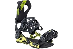 BEXTREME Fijaciones Snowboard Automaticas SP Core Color Lime XL 44-46 EU / 10-12 US para Hombre. Fijacion Snow Tipo Flow Freestyle Freeride Step On Talla Medida