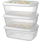 Titiz Aria Saklama Kabı 3 Par&ccedil;alı Set, 1200 ml Kapasite