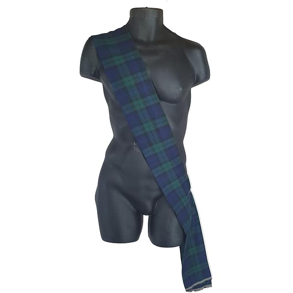 Sciarpa Donna Marca Kilt Scozzese Uomo Con Fly Plaid E Spilla