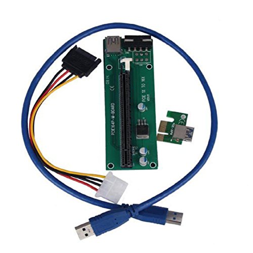 Vovotrade PCI-E Express Powered Riser-Karte W / USB 3.0 Verlängerungskabel 1x bis 16x Monero - 4