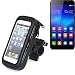 Produktbild Fahrradhalterung für Huawei Honor 6, Handyhalterung Lenkstange Fahrrad Halter Motorrad Bike mount Smartphone Halter Wasserabweisend, regensicher, spritzwasserdicht