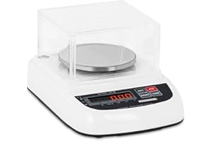 Steinberg Systems SBS-LW-2000E Präzisionswaage 0,05-2.000 g Windschutz Genauigkeit 0,01 g digital Wiegefläche Ø 13 cm Feinwaage Briefwaage