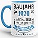 Produktbild Tassendruck Geburtstags-Tasse Baujahr 1970" Innen & Henkel Hellblau/Kaffee-Tasse/Mug/Cup/Becher/Lustig/Witzig/Fun/Geschenk-Idee/Geburts-Jahr/Scherz-Artikel/Geburtstags-Geschenk