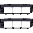 neutop Main Brush Guard Holder Cover Replacement Compatible with Roborock S6 MaxV/Pure, S6, E4, S4 Max, S4, S5 Max, S5, E35 and E2 Robot Vacuum Cleaners, Black, 2-Pack.