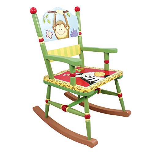 Fantasy Fields by Teamson Sunny Safari Childrens Rocking Chair Kids Wooden Rocker Seat KYW-8266A
