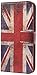 Price comparison product image JUJEO Vintage Union Jack Flag Wallet Leather Magnetic Case with Stand for HTC Desire 601 Zara