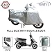 Fabtec Premium Quality Silver Scooty Body Cover With Buckle Lock & Storage Bag For Tvs Scooty Pep Plus RS.285.00