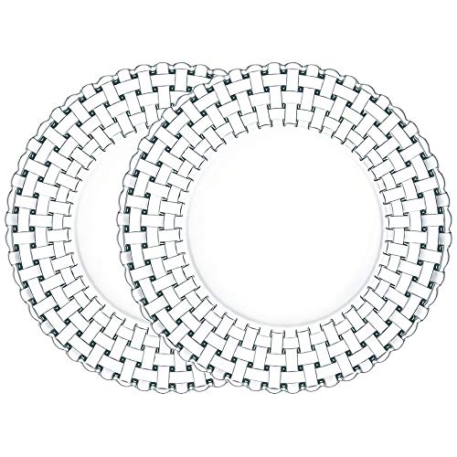 Nachtmann Dancing Stars Bossa Nova Set Bajoplatos, Set de 2, Bajoplatos, Plato de Vidrio, Cristal, Ø 32 cm, 0093511-0