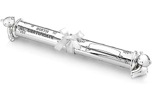 Zilverstad 7827261 Porte-Certificat de Naissance Twinkle Argenté Laqué 47x294x41mm