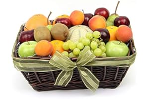 EXPRESS4FRUITS Late Summers Fruit Basket - Fruit Gift Baskets and Gift Hampers with Next Day UK delivery with Personal Message Attached
