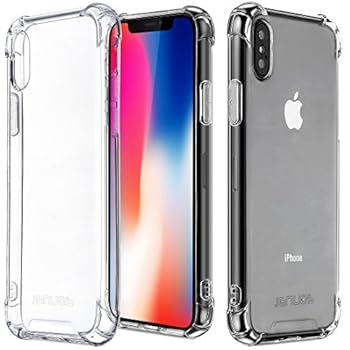 Coque iPhone X, Jenuos Transparent Doux Souple Extrêmement Fin Housse