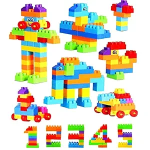 AEXONIZ TOYS Building Blocks Toy Set for 3-8 Years Old Kids Boys & Girls,Multi Color,200 Piece