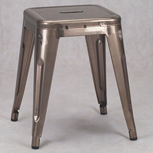 LMC SMALL METAL BAR STOOL STEEL INDUSTRIAL BREAKFAST BAR CAFE GARDEN TOLIX STYLE
