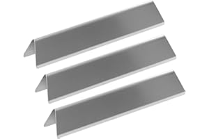 FIRXZYMZ 7635 Edelstahl Flammenverteiler für Weber Spirit 200 Serie, Spirit E-210 E-220 S-210 S-220 (mit vorderen Bedienelementen),38,9cm Hitzeschild Brennerabdeckung Flavorizer Bars für Weber GS4