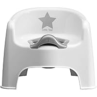 Topftsuhl "Little Star" weiß/silber