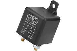 PYANGLI Relè 12V, Relè Auto 4 Pin 12V 100A, WM686 100A Relè di Avviamento per Auto ad Alte Prestazioni Aperto Normalmente per Controllo ON/OFF RL / 180 DC 12V