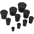 19 Pack (10 Assorted Sizes) 000# -7# Solid Rubber Stoppers
