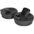 2 Pack Dia. 9.4cm Flip Top To-Go Lid Compatible with Nutri Ninja Cup Auto-iQ Ninja BN750UK/bn495uk/CB100UK/bn800uk/BL480/BL480D/481/482/486/487/450/488W/490/491/492/492W/640/642/642W/642Z/680A/682