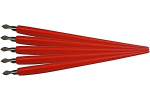 Mammut Spiel & Geschenk A30H5 MAMMUT 144001 - Zubehör für Kratzbilder, 5er Pack Kratzmesser mit Halter, Ersatzteile, Scraper, Scratch, Messer Set zum Freikratzen von Bildern