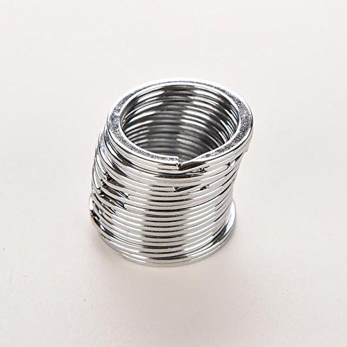 Yvody 10Pcs Metal Key Holder Split Rings Keyring Keychain Key Fob Accessories 25mm
