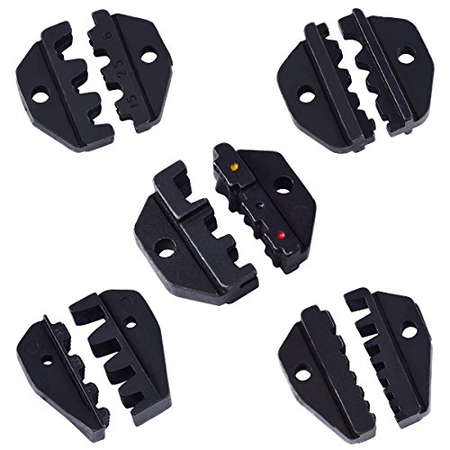 Costway Crimpzange Set Kabelschuhzange Presszange 5 Einsätzen Schraubenzieher mit Tasche - 5