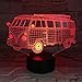 Produktbild Bus Bus 3D Optical Illusion Led Nachtlicht, 7-Farben Ändern Touch Tisch Schreibtisch Lampe Deko Lampe Mit Acryl Platte & Abs Base & Usb Ladegerät Für Geschenke
