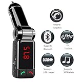 AusleseTM High Performance Digital Wireless Bluetooth Fm Transmitter,in-car Bluetooth Receiver,fm Radio Stereo Adapter,car Mp3 Player with Bluetooth Handsfree Calling and Dual USB Charging Port(5v 2a),perfect for Apple,samsung,htc,lg or Other Smartphone & tablet RS.899 (55.00% Off) - Amazon
