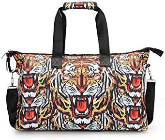 Animal Tiger Print Travel Messenger Bag CLEAVER Wheels Crossbody Bag for Men Women Travel Sports Bag Shoulder Bag Handbag, Tasche-d, One Size