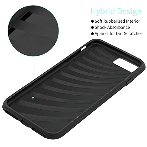 iPhone 7 Case, iPhone 8 Case,Rusee Dual Layer Advanced Shock Absorption Rugged Hybrid Cover Protective Case with Card Slot Holder and Kickstand Wallet Case Heavy Duty Bumper Case for iPhone 7,iPhone 8