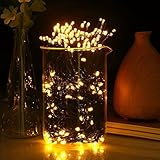 GDEALER LED Solar Lichterkette Weihnachten Decoration 22m 200 LED 8 Modes Wasserdicht für Outdoor Party, Haus Dekoration, Hochzeit, Weihnachten, Feier Festakt (Warmweiß) - 2