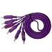 MagiDeal 3.5mm AV Male to 3RCA Male M/M Audio Video Cable Stereo Cord Purple PVC RS.385.00