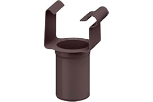 INEFA Naissance de Gouttière Carrée PVC 68/50mm Marron Foncé, Tubulure