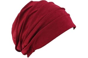 Amorar Frauen Baumwolle Bandana Turban Chemo Krebs Cap Hijab Bonnet Kopftücher Schal Hut Kopfbedeckung Schlafmütze Muslimisches Chemotherapie-Kappe Kopftuch