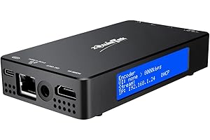 zowietek 4K HDMI Video Encoder/Decoder, NDI|HX3 Konverter/Player, Videoaufnahme und -Recorder, SRT/RTMP(S)/RTSP, Live-Streaming auf YouTube Facebook für Konsolen-Gameplay wie Xbox und PS4/5