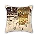 Produktbild uloveme Überwurf Kissen Fall von Oil Painting Egon Schiele – Old Häuser in Krumau, 1914, für Couch, Shop, Valentine, Geburtstag, Esszimmer, Sitz 50,8 x 50,8 cm/50 von 50 cm (Zwei Seiten)