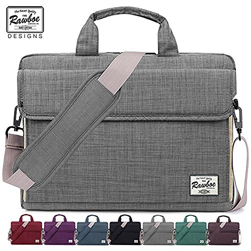 Rawboe® 13 -13,3 Zoll MacBook Pro Retina intelligente neue Art-Oxford-Gewebe Multi Functional eleganten, tragbaren Laptop-Tasche Laptop-Hülle für Mann / Frau Tragetasche Messenger Bag Schulter-Aktenkoffer Handtasche für MacBook Air / Oberflächen Pro 4 / Laptop / Notebook / ipad / Tablet / MacBook / Ultrabook / Computer für Apple / Acer / Asus / Dell / Fujitsu / Lenovo / HP / Samsung / Sony / Toshiba mit Schulterriemen und mehrere Taschen - Grau