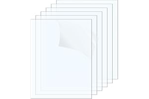 Dabinzhijia 6 Stück 20x30cm Acrylglasplatte Transparent, UV-beständig & Witterungsfest, Glasersatz für Fenster, Rahmen & DIY-Zuschnitt (transparente)