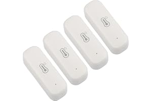 4 st för Zigbee trådlösa inomhus temperatur- och fuktighetssensorer för smart hemautomatisering med realtidsdataexport